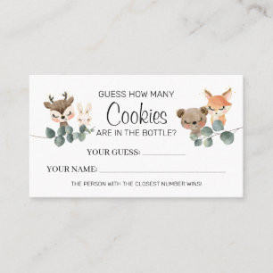 Woodland Combien de Cookies jeu de cartes de baby 