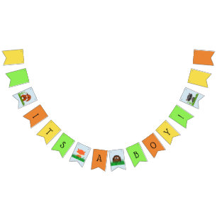 Woodland Creature Baby Shooting Bunting Wimpelkette