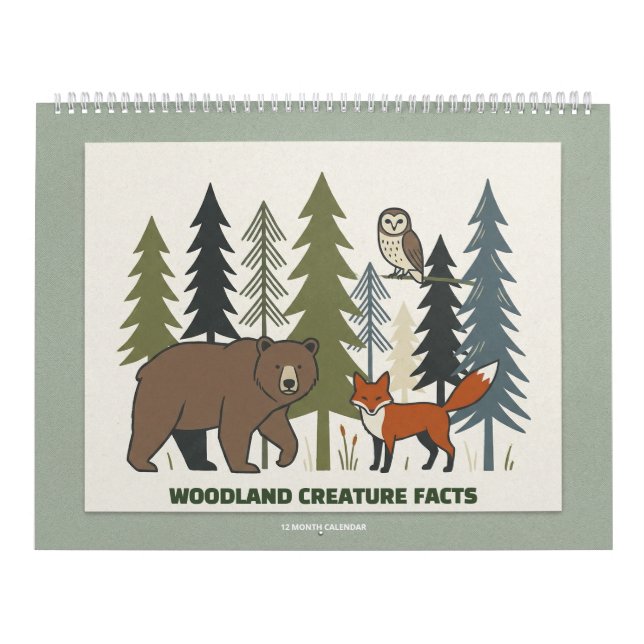 Woodland Creature Facts Calendar Kalender (Titelbild)