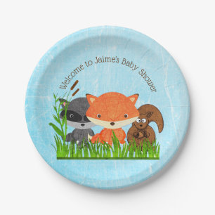 Woodland Creatures Baby Shooting Paper Teller