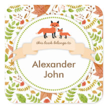 Woodland Creatures Fox Book Teller / Herbstlaube