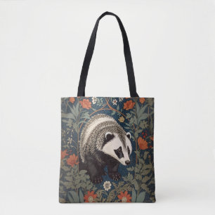 Woodland-Dachs William Morris Inspiriert Tasche