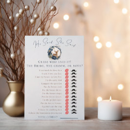 Woodland Deer Blue sagte, sie habe Spiele gesagt Flyer