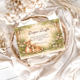 Woodland Deer Diapper Raffle Begleitkarte
