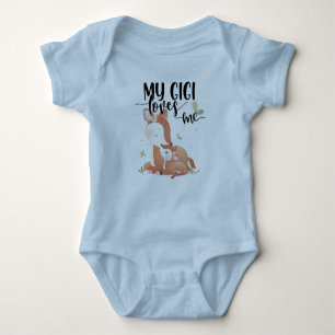Woodland Deer Doe and Baby Fawn My Gigi Lieben Strampler