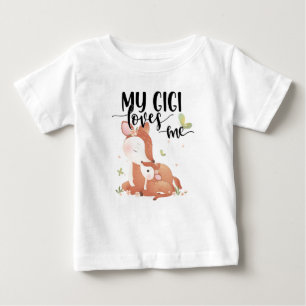Woodland Deer Doe and Baby Fawn My Gigi Lieben T-shirt