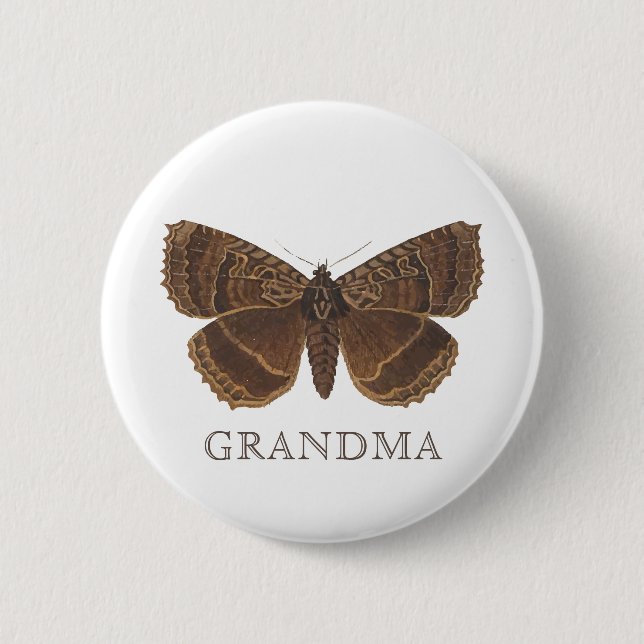 Woodland Elegant Butterfly Baby Shower Button (Vorderseite)