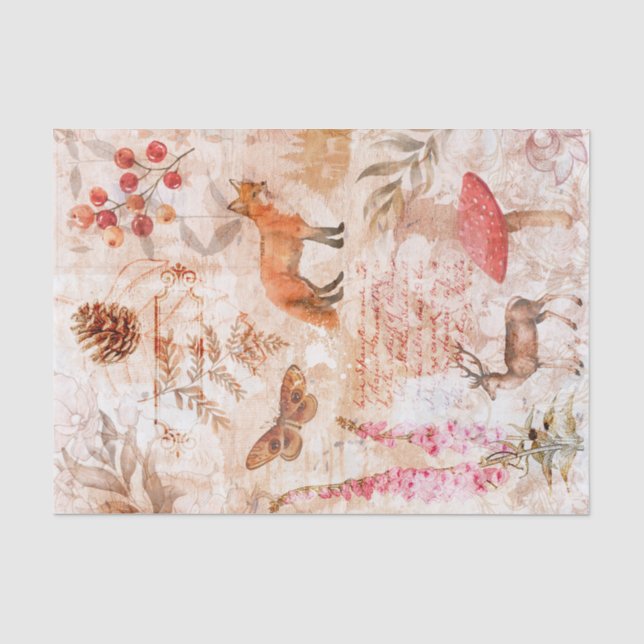 Woodland Ephemera Seidenpapier (Vorderseite)