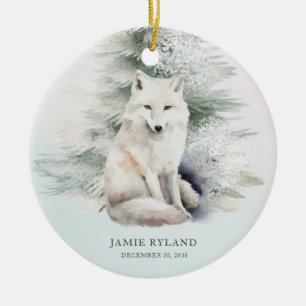 Woodland - Erste Weihnachtszeit mit Baby-Foto Keramik Ornament