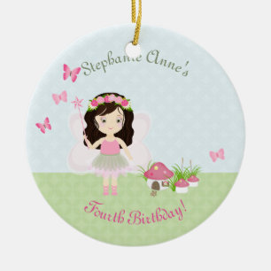 Woodland Fairy Princess Keramikornament