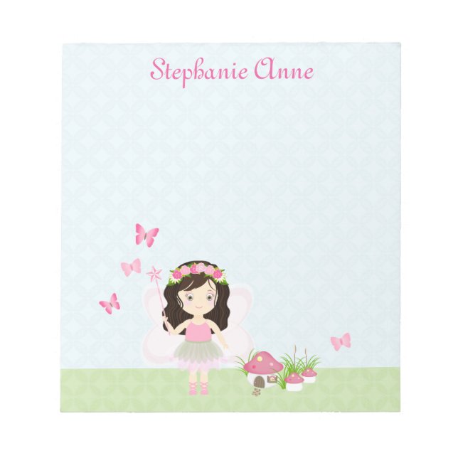 Woodland Fairy Princess Notizblock (Vorderseite)