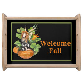 Woodland Fall Harvest Elf  Serviertablett