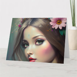 Woodland Fantasy Sprite Dankeskarte