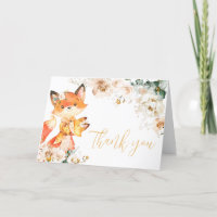 Woodland Floral Fox Babydusche