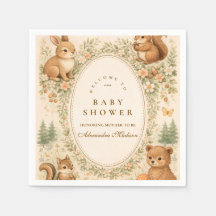 Woodland Forest Animals Baby Shower