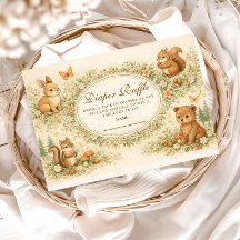 Woodland Forest Animals Diapper Raffle