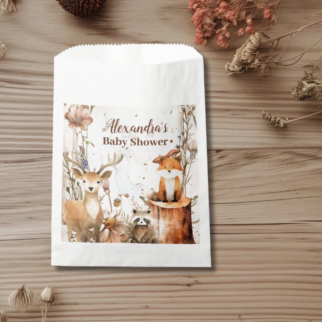Woodland Forest Animals Kinderdusche Geschenktütchen (Von Creator hochgeladen)
