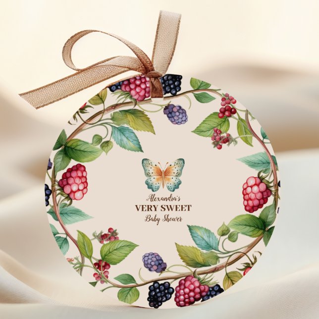 Woodland Forest Animals Kinderdusche Runder Aufkleber (Von Creator hochgeladen)