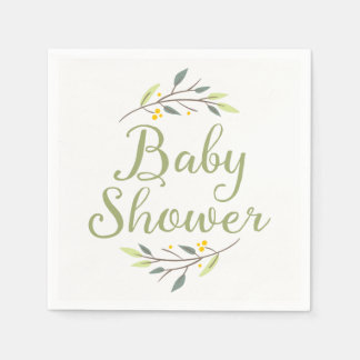 Woodland Forest Baby Dusche Napkins Serviette
