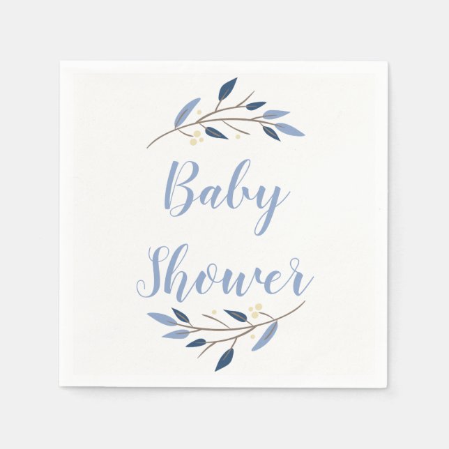 Woodland Forest Baby Dusche Napkins Serviette (Vorderseite)