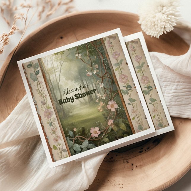 Woodland Forest Baby Dusche Serviette (Von Creator hochgeladen)