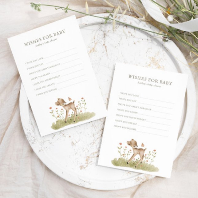 Woodland Forest Baby Dusche Wünsche für Baby Game (Von Creator hochgeladen)