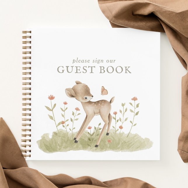 Woodland Forest Baby Showbook Notizbuch (Von Creator hochgeladen)