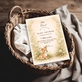 Woodland Forest Baby Shower Einladung