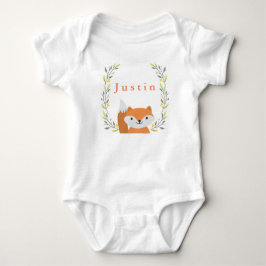 Woodland Forest Fox Baby Onsie Baby Strampler