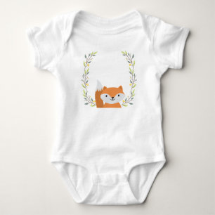 Woodland Forest Fox Baby Onsie Strampler