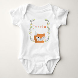 Woodland Forest Fox Baby Onsie Strampler