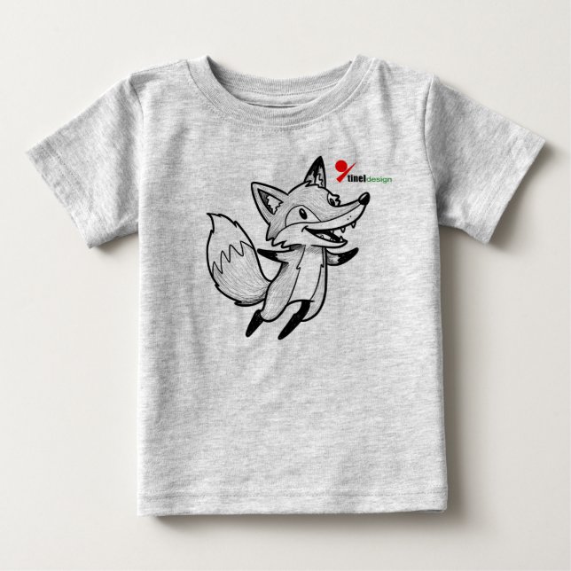Woodland Fox Baby T - Shirt (Vorderseite)