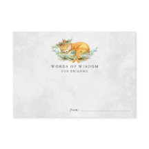Woodland Fox Babyduschberatungskarten