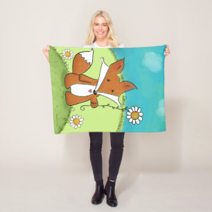 Woodland Fox Kleine Liebe für Sie Fleecedecke