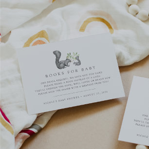 Woodland Friends Baby shower Cartes de demande de