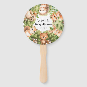 Woodland Friends Boy Baby Dusche Fächer