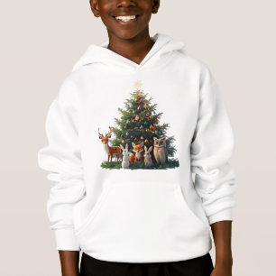 Woodland Friends Christmas Tree Kinder Pullover