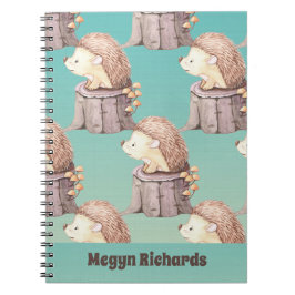 Woodland Friends Niedlich Baby Igel Notizblock
