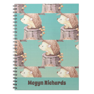 Woodland Friends Niedlich Baby Igel Notizblock