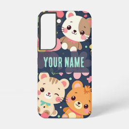 Woodland Friends Parade | Cute Animal Pattern Samsung Galaxy Hülle