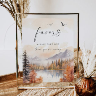 Woodland Gefallen Schild Rustikale Babydusche Hoch