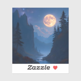 Woodland Glow - Square Vinyl Aufkleber