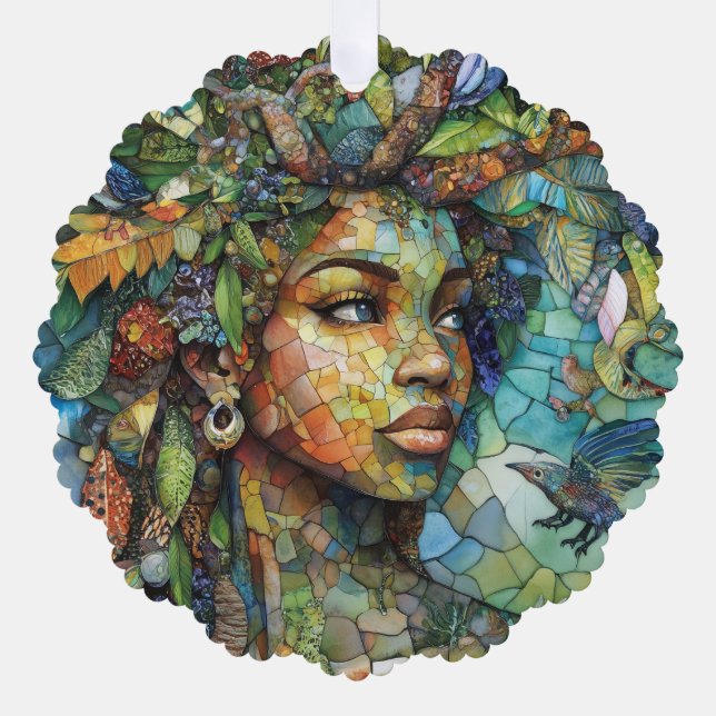 Woodland Goddess e Ornament Karte (Vorderseite)