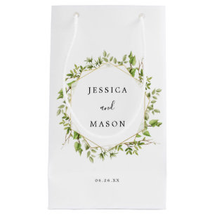 Woodland Greenery Hotel Wedding Gift Bag Kleine Geschenktüte