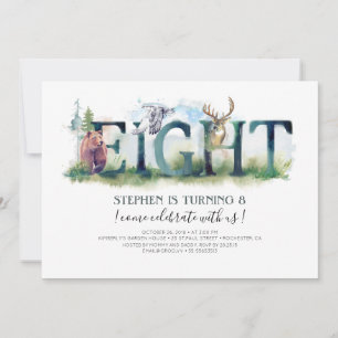 Woodland Huit - 8e anniversaire Invitation