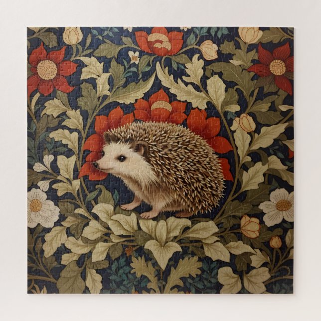 Woodland Igel William Morris Inspiriert (Vertikal)