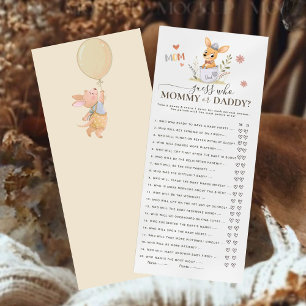 Woodland Kangaroo Guess Mommy oder Daddy Baby Show