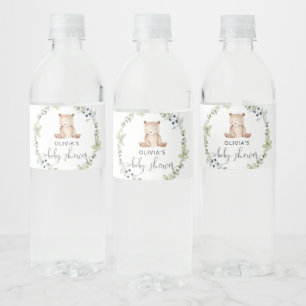 Woodland kleine Bären Baby Dusche Wasserflasche L