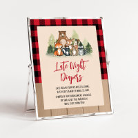 Woodland Lumberjack Babydusche Spät-Night-Diapers