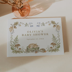 Woodland-Märchenbuch-Baby-Party Gästebuch